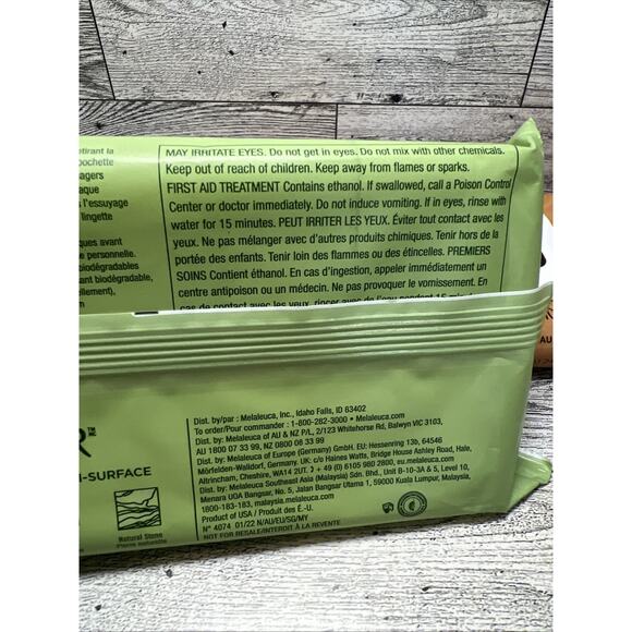 Melaleuca Cleaning Wipes Tough & Tender Rustic Touch 2-pack New Sealed Exp 2026 - Picture 11 of 15